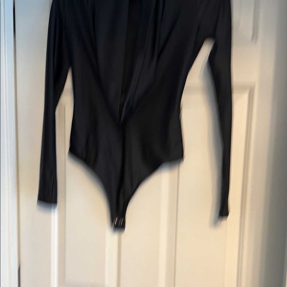 Black Long-Sleeve Kids One-Piece Bodysuit